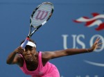 Venus Williams of the United States follows through on a return against Francesca Schiavone of Italy during day nine of the 2010 U.S. Open at the USTA Billie Jean King National Tennis Center on September 7, 2010 in the Flushing neighborhood of the Queens borough of New York City. Nick Laham / Getty Images ......