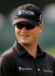 AKRON, OH - AUGUST 06: (FILE PHOTO) Zach Johnson smiles during the second round of the World Golf Championships - Bridgestone Invitational on the South Course at Firestone Country Club on August 6, 2010 in Akron, Ohio. It was announced that United States Ryder Cup captain, Corey Pavin picked Zach Johnson as part of this years team on September 7, 2010 in New York City. (Photo by Sam Greenwood/Getty Images)